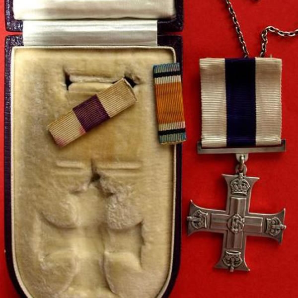 Military Cross and cigarette case - update