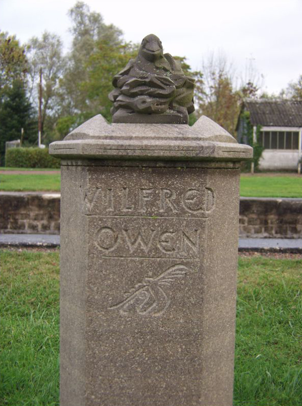 Memorial to Wilfred Owen at Gailly