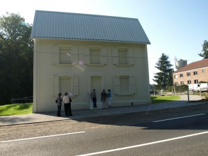 The House from the road; the cellar is to the right